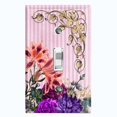 thumbnail image 1 of Metal Light Switch Plate Outlet Cover Elegant Pink Floral Striped Damask FLW075, 1 of 1
