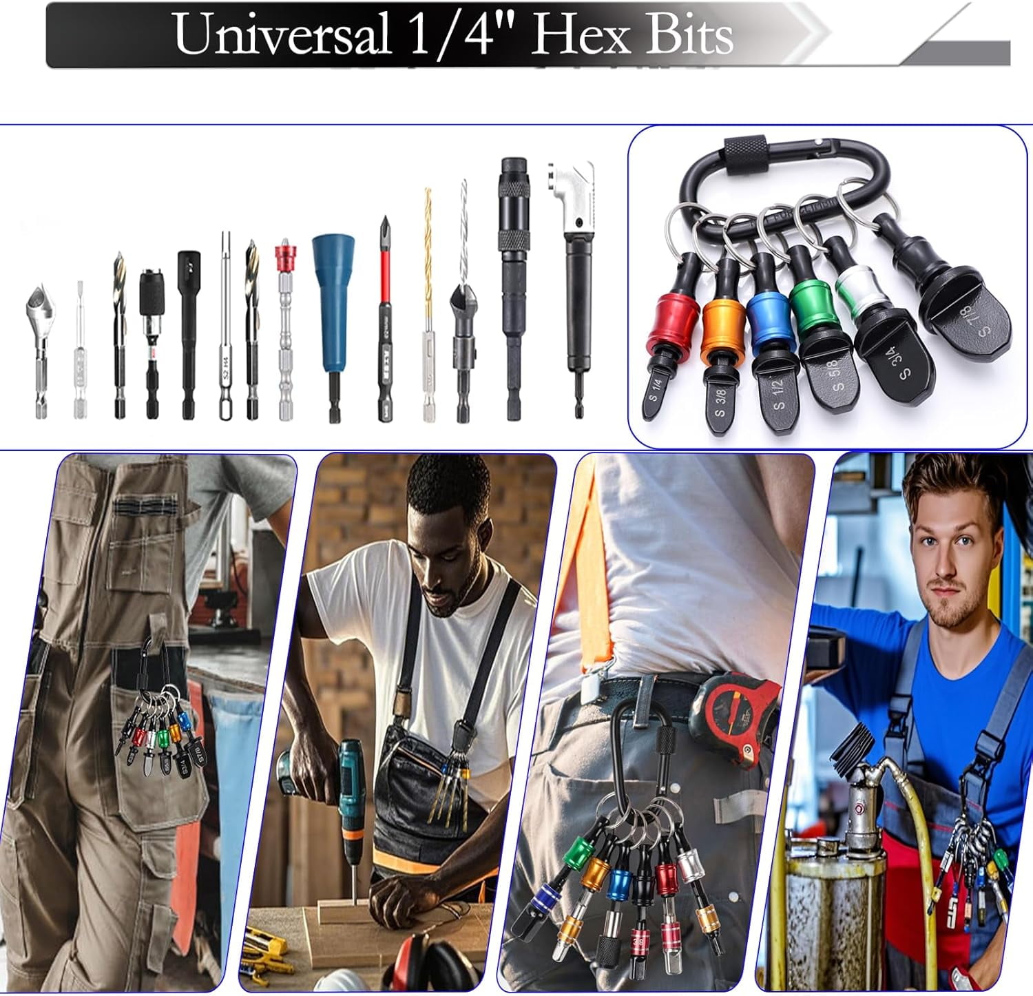 ABCISI 13 PCS Swaging Tool, HVAC Tool with Bit Holder, Air Conditioner Copper Tube Expander Swage Tool Drill Bit (1/4" to 7/8") Soft Copper Pipe Swager - Flaring Swedge Kit for AC Repair & Install