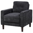 thumbnail image 4 of Bowen II Fabric Upholstered Track Arm Accent Chair Steel Grey, 4 of 11