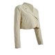 thumbnail image 4 of Lucakuins - Chaqueta tipo americana para mujer, manga larga, cuello de solapa, parte delantera abierta, top corto informal de otoño sólido Lucakuins  moda, 4 of 7