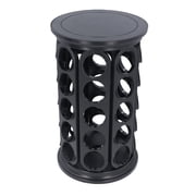 Riousery 360 Degree Rotating Coffee Pod Holder Stand Holds 40 Pods Large Capacity Storage Rack for Kitchen Countertop Breakroom Space Saving Design, Black (15x7.9 Inches / 38x20 cm)