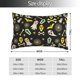 thumbnail image 2 of Fotbe cartoon Skull spider web Funda de Almohada Decorativa Estilo Occidental, Lujo en Algodón, Fundas para Almohadas King, Cojín Estampado para Decoración del Hogar-14"x20", 2 of 6