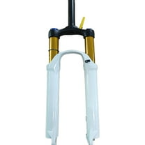 Double Shoulder Snow Front Travel Air Supension Bike Fork E-Bike Fork White
