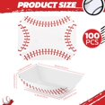 thumbnail image 2 of Bandejas desechables para comida Roshtia Baseball Party, 2 libras (paquete de 100), 2 of 6
