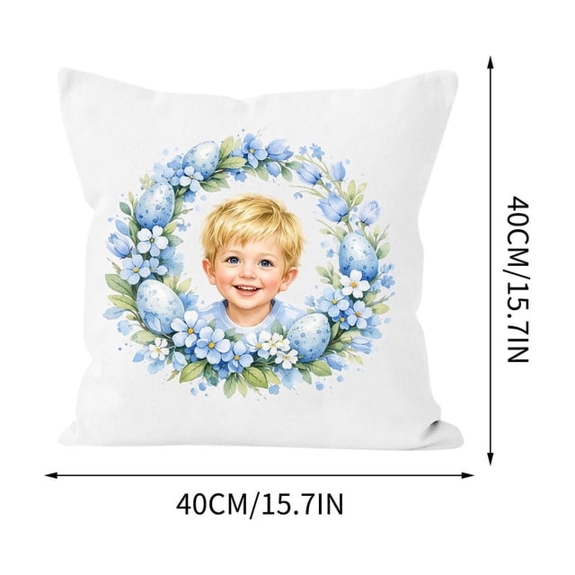 CaiYueKe Easter Throw Pillow Cushion Cover Decorative Holiday Home Decor Soft Plush Accent Pillow for Kids Room Sofa Bed Living Nursery Decorations Gift Ideas Basket Stuffer Spring Seasonal Decor