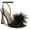Black Satin, variant on Leon Raspberry Feather Pom Pom Detail Ankle Strap High Heel Sandals (Raspberry, 6.5)