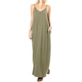 thumbnail image 1 of Robe Longue Maxi d'Été pour Femme Sans Manches à Bretelles, Style Bohème, Col en V, Caftan, Robe Soleil, 1 of 3