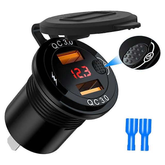 Dual USB Car Charger Socket Lighter Adapter compatible Marine Car RV_Perfect Gift