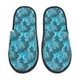 thumbnail image 2 of KLL Seahorse Slippers for Women Men House Slip on Indoor Outdoor Bedroom Furry Fleece Lined Ladies Comfy Anti-Skid Rubber Hard Sole-Large, 2 of 8