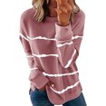 thumbnail image 1 of Pntutb moda mujer cuello redondo manga larga camiseta otoño estampado blusa suelta tops Pntutb Pntutb-4497, 1 of 5