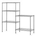 thumbnail image 2 of KEINXS Silver Variety Metal Combination Rack Shelf Kitchen Organizer Rack Floor Storage Rack Microwave Rack, 2 of 5