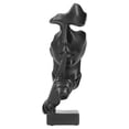 thumbnail image 1 of Figura de resina Sincero Escultura de cara Adorno de estatua arte abstracto color negro BS913, 1 of 10