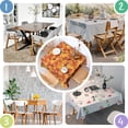 thumbnail image 4 of Autumn Fall Leaves Pattern Square Tablecloth,Waterproof Square Table Cover,Wipeable Spillproof Washable Table Cover for Home Kitchen Party Decor 52"x52"(132x132cm), 4 of 6