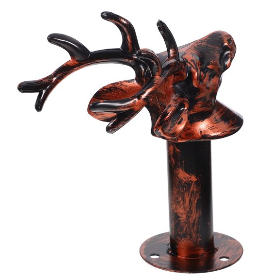 ETEREAUTY Red Retro Deer Wall Hook Set - Heavy Duty Antler Hook for Hanging Coats, Hats,