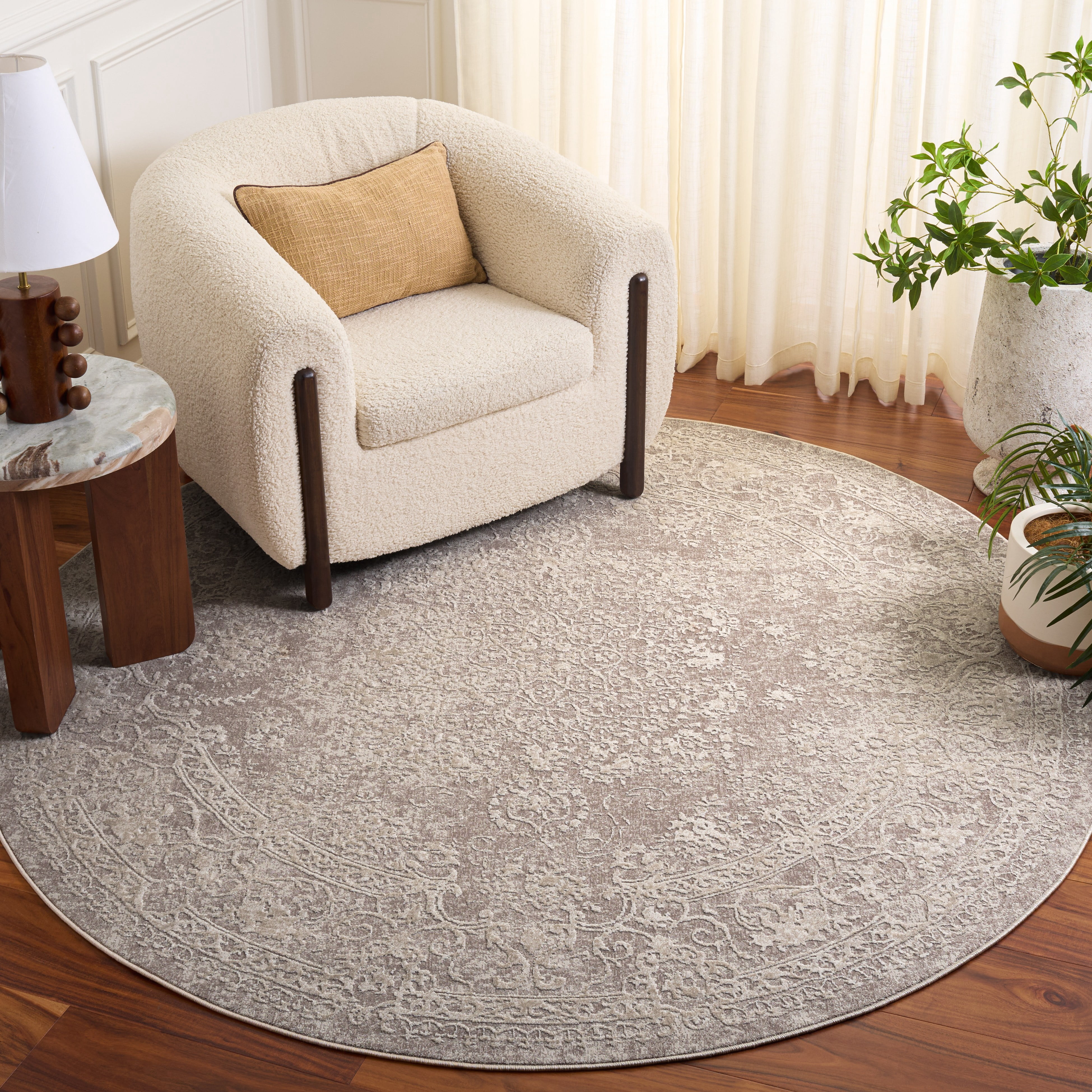 Safavieh Reflection Sophia Oriental Area Rug, Beige/Cream, 11' x 11' Round