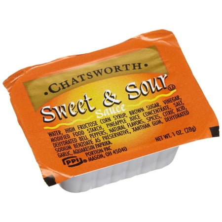 100 PACKS : Chatsworth Sweet & Sour Sauce, 1-Ounce