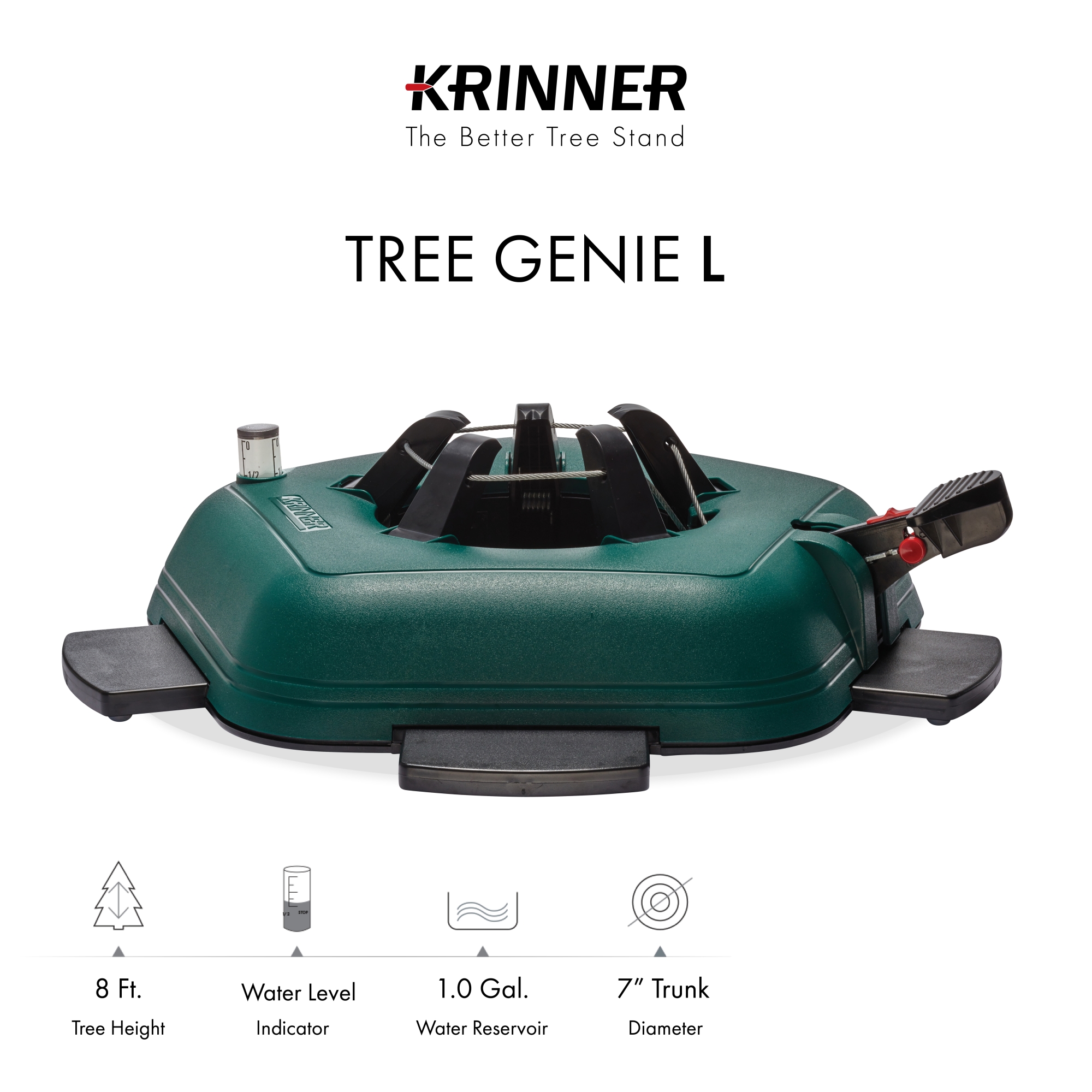 Krinner 94735 Tree Genie Deluxe Christmas Tree Stand w/ Water Level Indicator, Large - image 2 of 10