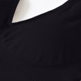 thumbnail image 6 of Plus Size Sports Bra for Women, Medium Support Wire-Free Workout Bra with Removable Padded, Seamless Yoga Bra for Large Bust,Black,44, 6 of 6