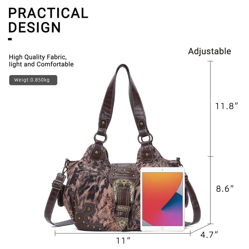 Angel Kiss Hobo Bags for Women Vegan Leather Purses and Handbags Crossbody Purses Ladies Chic Shoulder Bags