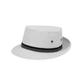 thumbnail image 2 of Top Headwear Packable Pork Pie Ribbon Bucket Hat - Light Grey - Small, 2 of 5