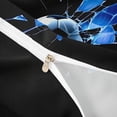 thumbnail image 4 of Castle Fairy Soccer Print Twin Duvet Cover, Abstract Grid Twin Bedding, Black Blue,Black Reversible,2pcs,1 Duvet Cover and 1 Pillowcase, 4 of 6