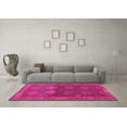 thumbnail image 3 of Ahgly Company Indoor Round Oriental Pink Traditional Area Rugs, 6' Round, 3 of 4