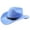 Sky Blue, variant on Valora Western Cowboy Hat With Curved Brim For Outdoor Adventure Travel Riding Country Style Green