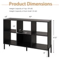 thumbnail image 3 of 6 Cube Storage Shelf Organizer Bookcase Square Cubby Cabinet Bedroom Black, 3 of 8