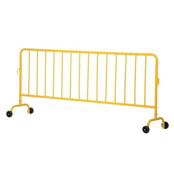 Vestil Manufacturing PRAIL-102-HD-Y-WW Heavy Duty Yellow Barrier with 2 Wheels