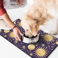 thumbnail image 2 of Dog Food Mat Boho Chic Ethnic Earthy Artistic patterns Non-Slip Absorbent Waterproof Quick Dry Washable, 2 of 7