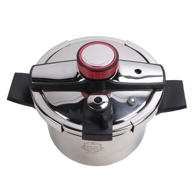 Pressure Cooker Pot, Efficient Boiling 6L 80KPA Electric Pressure Cooker Easy Grip Adjustable Pressure Gear Anti Rust Safety Window for Home Kitchen
