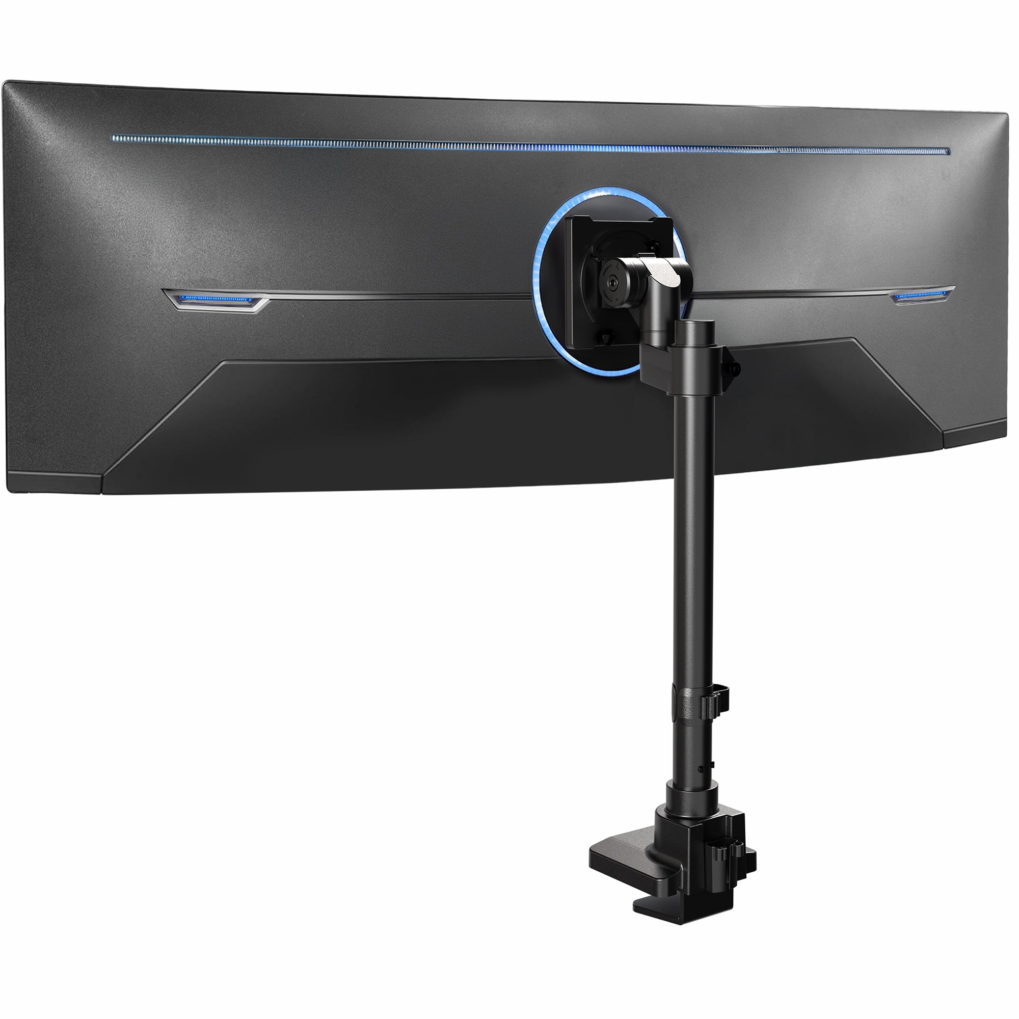 Desk Clamp Grommet Mount VIVO Dual Pneumatic Arm Ultra-Wide Monitor ...