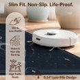 thumbnail image 6 of Design&I 3'x5' Washable Area Rug Low Profile & Durable Daily Traffic Ready Dark Blue Silver Celestial Design Mystical Moon Phases with Star Accents for Home Office, Hallway, 6 of 7