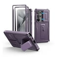 thumbnail image 1 of Dexnor for Samsung Galaxy S25 Ultra Case with Built-in Slide Camera Cover & Screen Protector & Kickstand, Shockproof Rugged Case Full-Body Bumper Protective Cover for Galaxy S25 Ultra 2025, Purple, 1 of 7