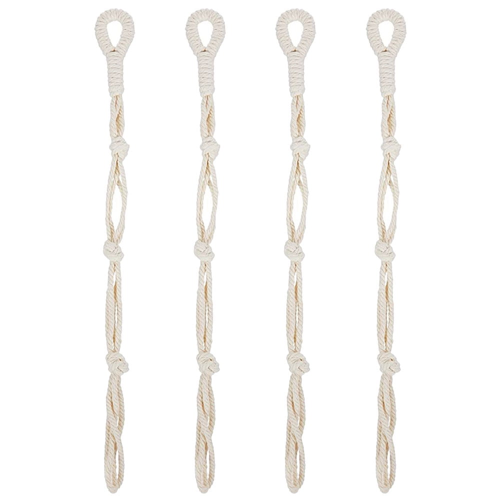 HOMEMAXS 4pcs Wall Plant Hanging Holders Extender Macrame Flower Pot
