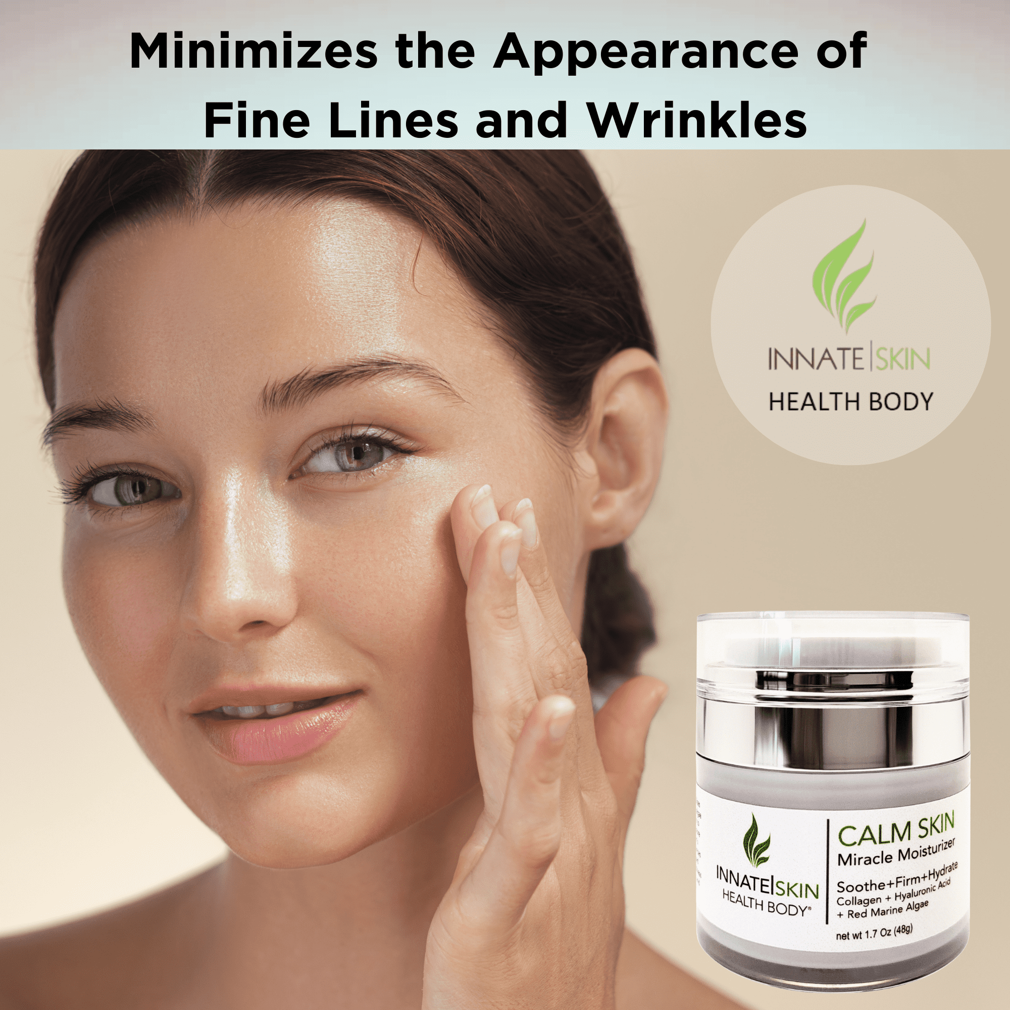 Innate Skin Miracle Moisturizer with Red Marine Algae, Cream, 2 oz