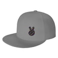 thumbnail image 1 of ZICANCN Victory Hand Peace Sign Baseball Caps, Chapeaux Camionneur pour Hommes et Femmes, Réglable à Plat Respirant Caps, Gris, 1 of 6