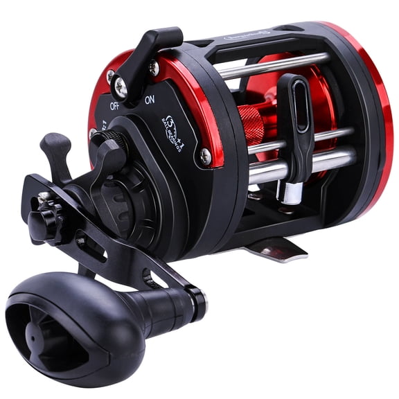 Sougayilang Trolling Reel Level Wind Conventional Reel Graphite Body Fishing Reel