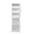 thumbnail image 3 of Linon Serenity Tall Two Door Bathroom Cabinet with Shelves, White, 3 of 28