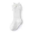 thumbnail image 1 of Chaussettes Hautes pour Enfants avec Grand Nœud, Style Ananas Espagnol, Blanc m (1-3T), 1 of 6