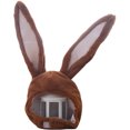 thumbnail image 1 of Gorro de disfraz, divertido, con orejas de conejo, capucha para mujer, regalo de Navidad, 1 of 4