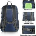 thumbnail image 3 of WATERFLY Unisex 30L Small Foldable Packable Travel Hiking Backpacks Daypack,Blue Green, 3 of 7