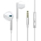 thumbnail image 1 of Información básica auriculares con cable de oreja abierta, auriculares con micrófono sin tecnología inalámbrica auriculares de bajo de juego de metal deportivo navidad, 1 of 8