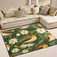thumbnail image 2 of Birds Among Flowers 63''x48'' Plush Memory Foam Bath Mat, Soft, Absorbent, Non Slip, Durable, 2 of 7