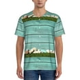 thumbnail image 4 of Haiem Hip Hop Hipster Baseball Jersey Button Down Shirts Sports Uniforms Men Women Jersey(Wood Grain,4X-Large), 4 of 9