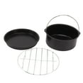 thumbnail image 1 of Barril para hornear pasteles juego de accesorios para freidora universal Recubrimiento antiadherente con mango para horno ANGGREK Otros, 1 of 8