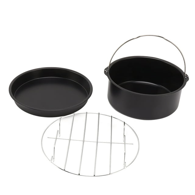 Barril para hornear pasteles juego de accesorios para freidora universal Recubrimiento antiadherente con mango para horno ANGGREK Otros