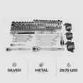 thumbnail image 3 of Master Mechanic 180 Piece Mechanics SAE and Metric Assorted Socket Tool Kit, 3 of 7