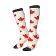 thumbnail image 2 of Bingfone Compression Socks For Women And Men Long Socks For Running Athletic Cycling Nurse-Happy Canada Day, 2 of 9