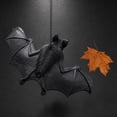 thumbnail image 5 of Halloween Hanging Bats Props, Simulation Plastic Flying Bat Hanging Ornament Party Decor, Halloween Party Favors Vampire Rats for Patio Lawn Garden Tree Porch Spooky House Decoration, A, 5 of 5